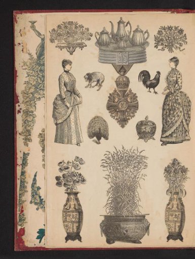 Collage of cut-out prints