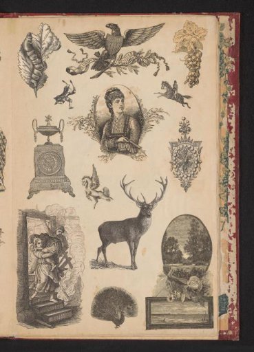 Collage of cut-out prints