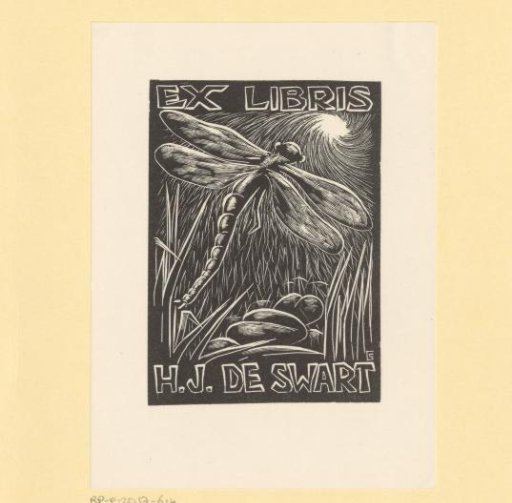 Ex libris of H.J. de Swart