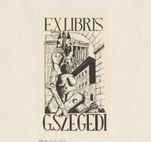 Ex libris of G. Szegedi