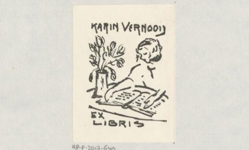 Ex libris of Karin Vernooij