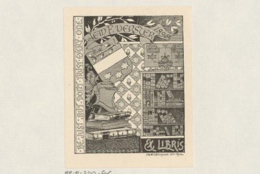 Ex libris of Jean F. Verster