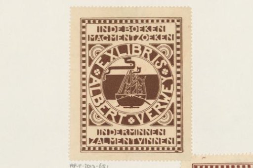 Ex libris of Albert Verwey