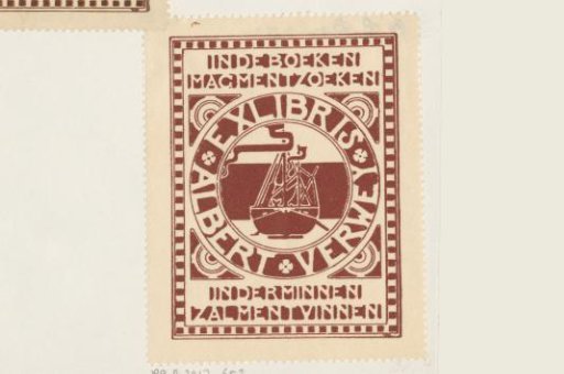 Ex libris of Albert Verwey