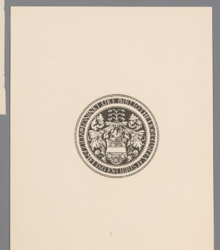 Ex libris of the Royal Library