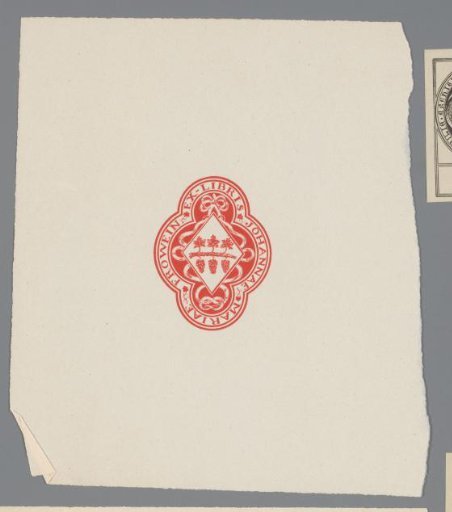 Ex libris of Johanna Maria Frowein