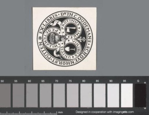 Ex libris of Th.C. Oudemans