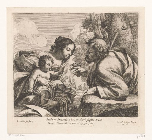 Holy Family with a finch