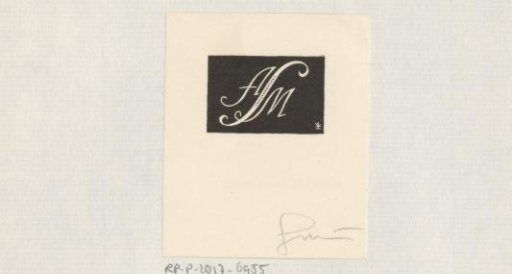 Ex libris of A.S.M.