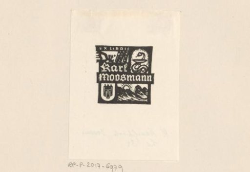 Ex libris of Karl Moosmann