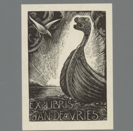 Ex libris of Jan de Vries