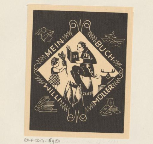 Ex libris of Willi Müller