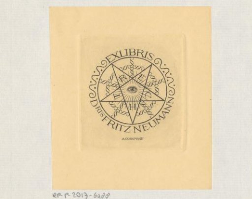 Ex libris of Fritz Neumann