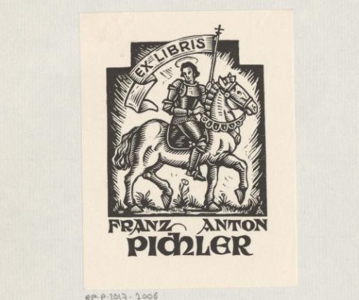 Ex libris of Franz Anton Pichler