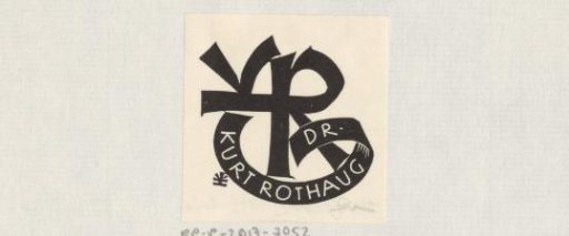 Ex libris of Kurt Rothaug