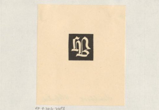 Ex libris of H.B.