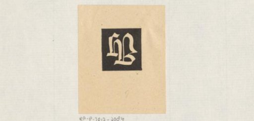 Ex libris of H.B.