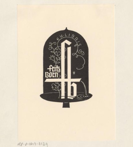 Ex libris of Fritz Born