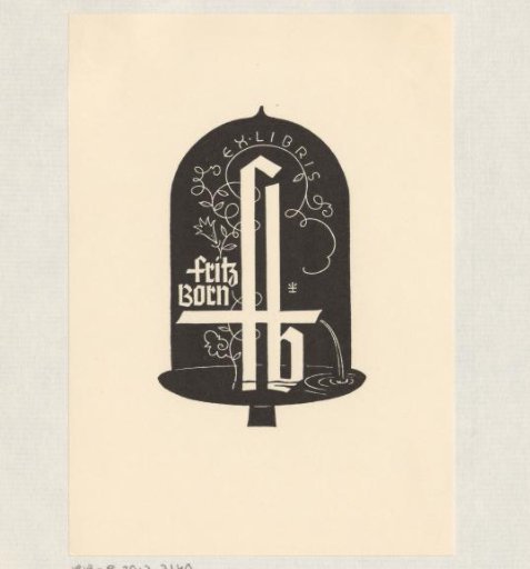 Ex libris of Fritz Born