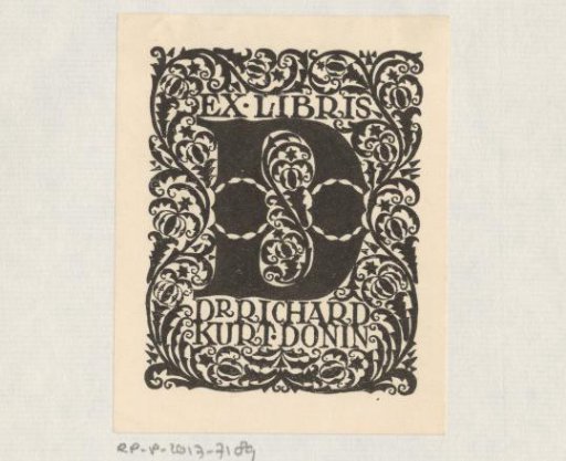 Ex libris of Richard Kurt Donin