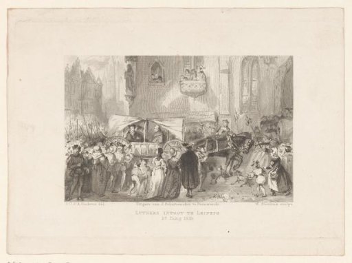 Arrival of Luther in Leipzig, 1519
