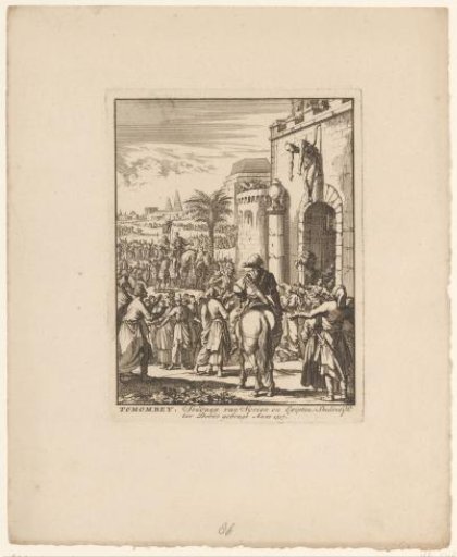 Tuman bay II, Sultan of Egypt, hanged above the city gate of Istanbul, 1517
