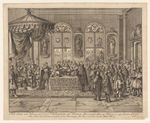 Confirmation of the Edict of Nantes by King Henry IV in Paris, 1599