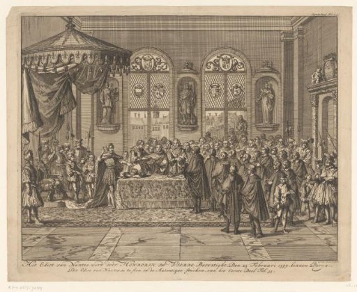 Confirmation of the Edict of Nantes by King Henry IV in Paris, 1599