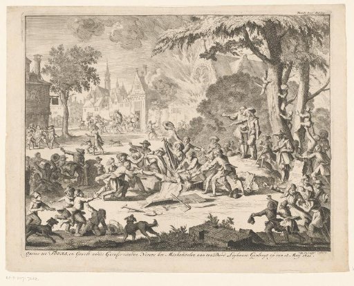 Riot in Tours where the corpse of a Protestant is mistreated, 1621