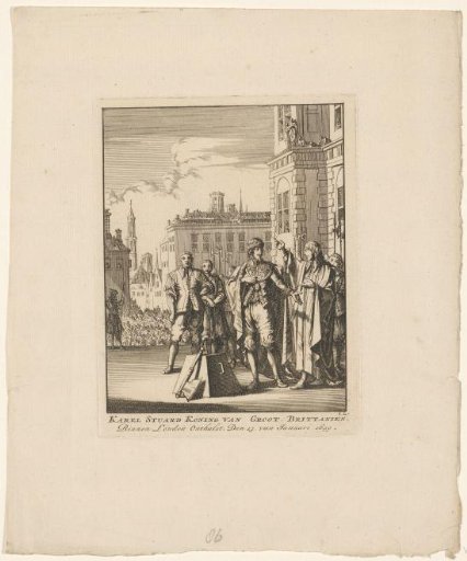 Beheading of Charles I, King of England, in London, 1649