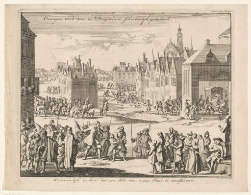 Orange startled by the cruel deeds of the cavalry, 1685