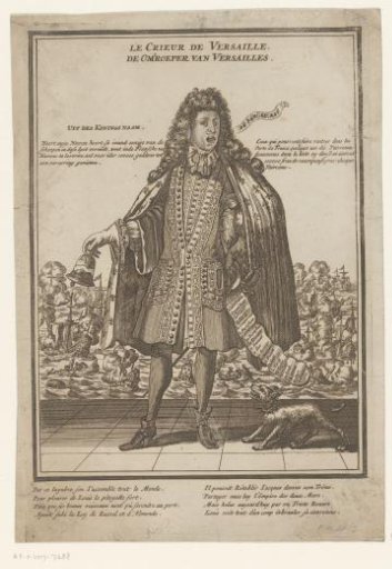 The Crier of Versailles, 1692