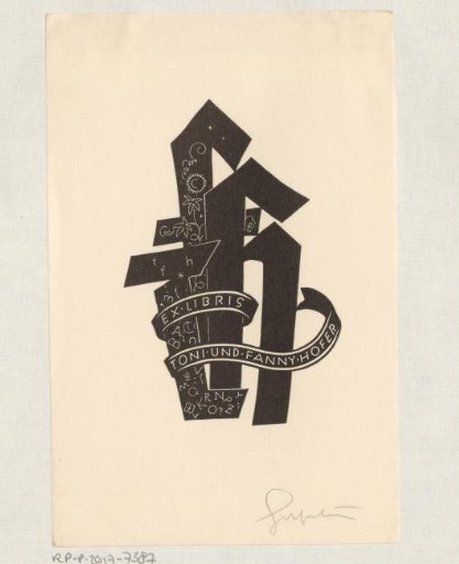 Ex Libris of Toni and Fanny Hofer