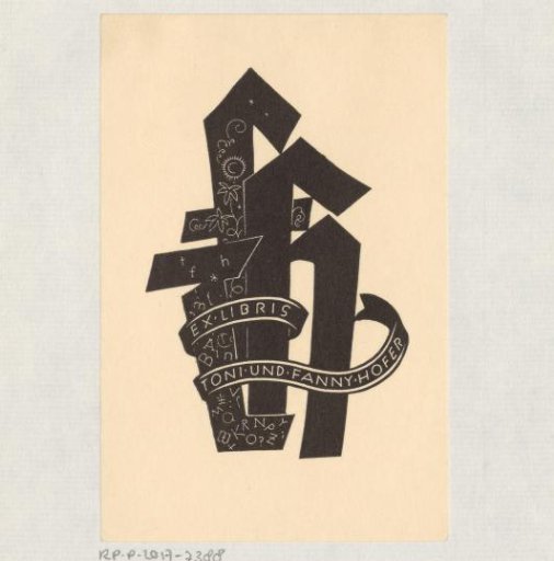 Ex Libris of Toni and Fanny Hofer