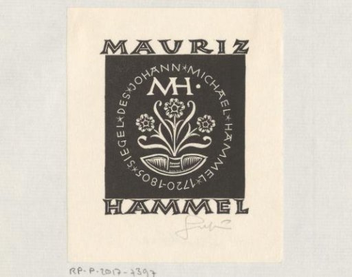 Ex libris of Mauriz Hammel