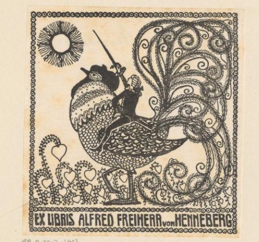 Ex libris of Alfred Baron Von Henneberg