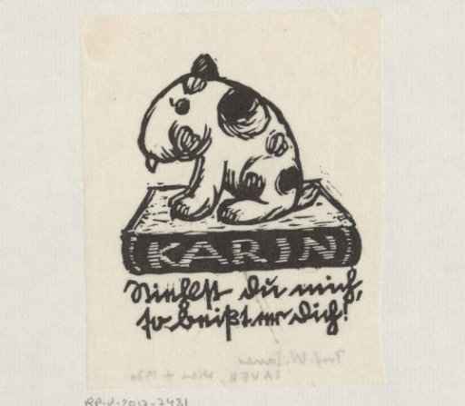Ex libris of Karin