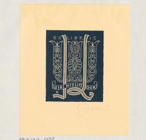 Ex libris of Wiki Kislinger
