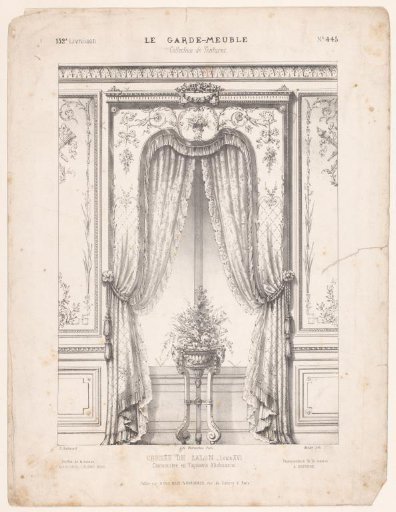 Salon Window with Curtains
