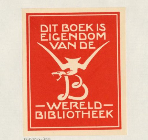 Ex libris of the Wereldbibliotheek