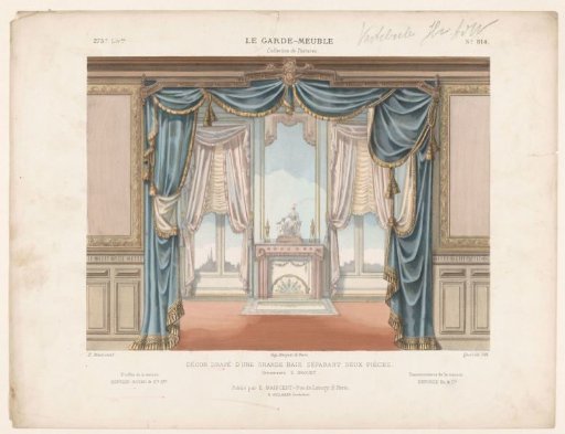 Passage with curtains
