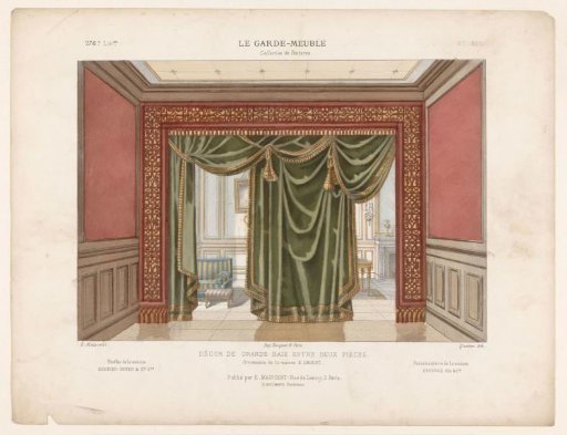 Passage with curtains