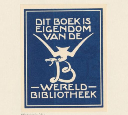 Ex libris of the Wereldbibliotheek