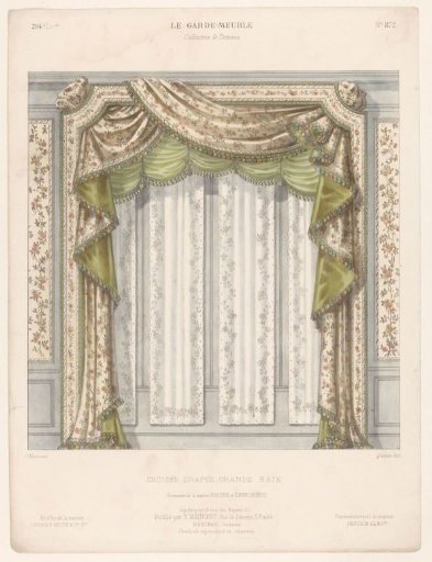 Passage with curtains