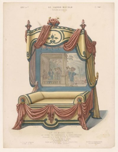 Canopy Bed with Curtains and Carpet
