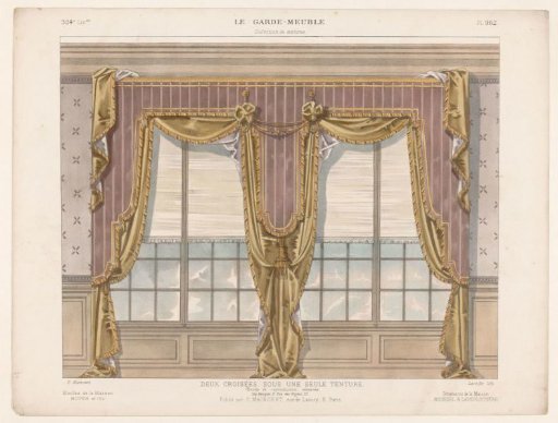 Windows with curtain