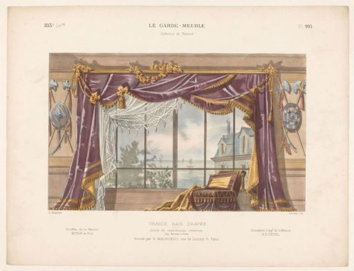 Passage with curtains