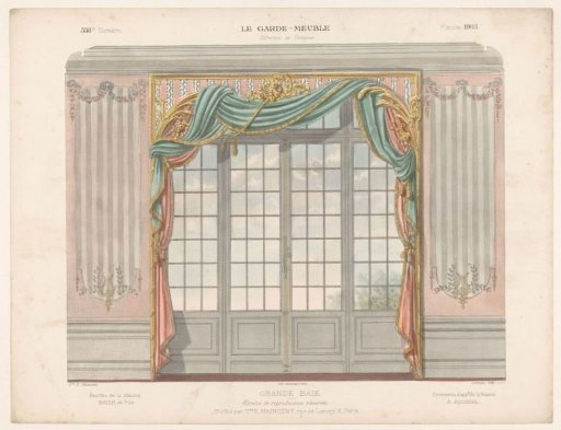 Passage with curtains
