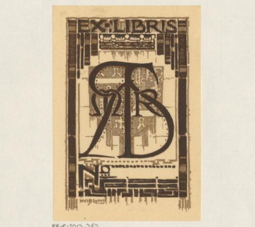 Ex libris of M.R.R.S.