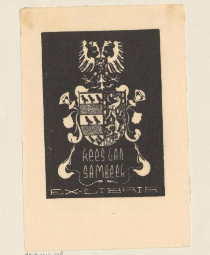 Ex libris of Kees van Sambeek
